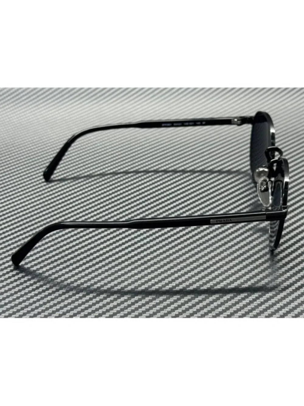 New PRADA Men Black Sunglasses 53-21-145